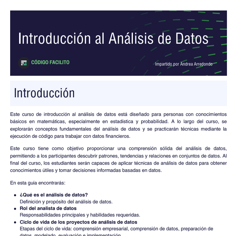 Guía Técnica – Análisis de Datos